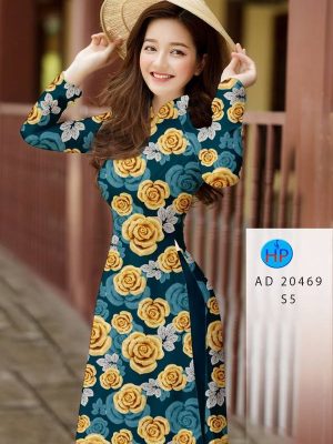 Vải Áo Dài Hoa Hồng Đều AD 20469 29